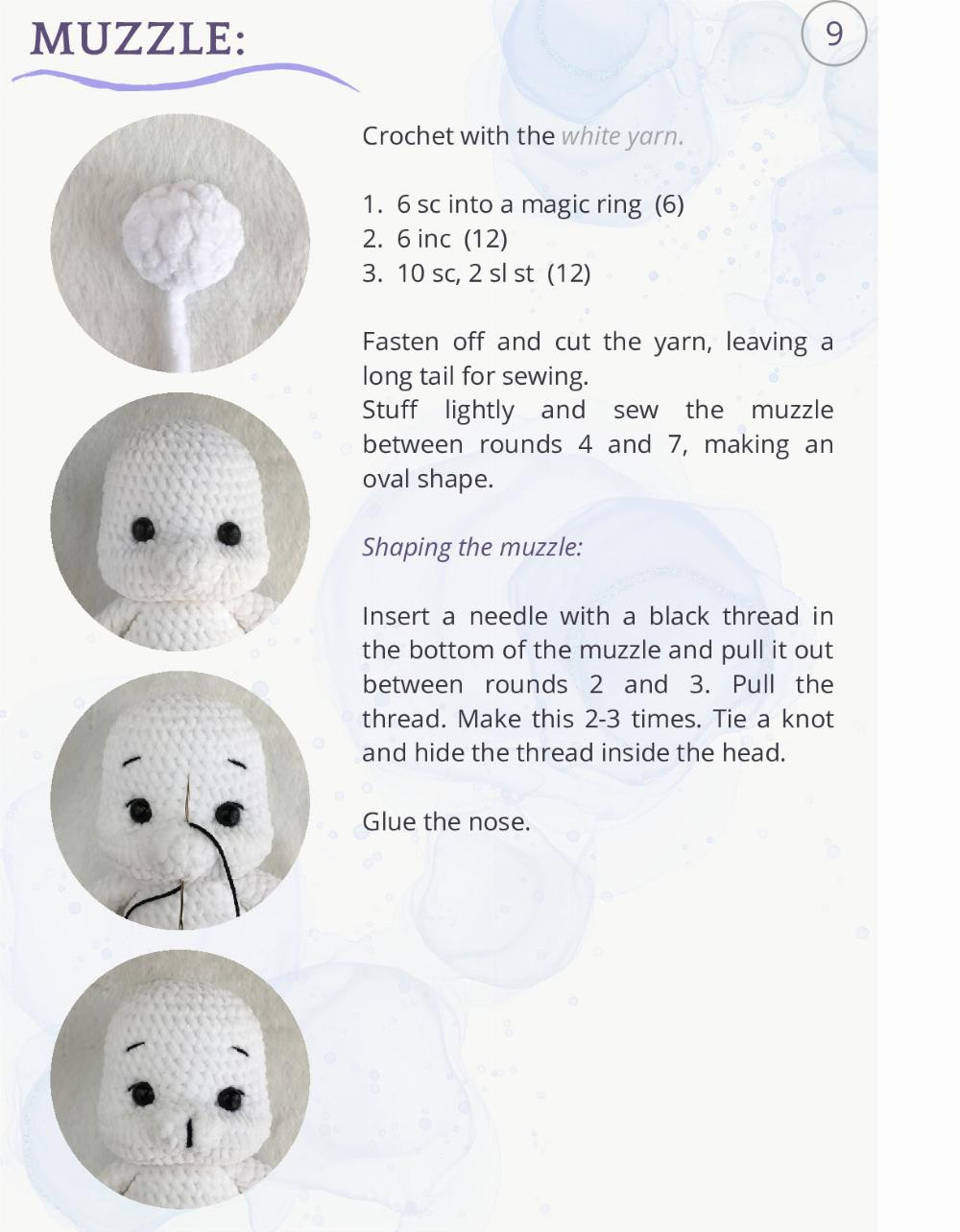 Crochet Pattern for Adorable Plush Bunny Toy with Bow