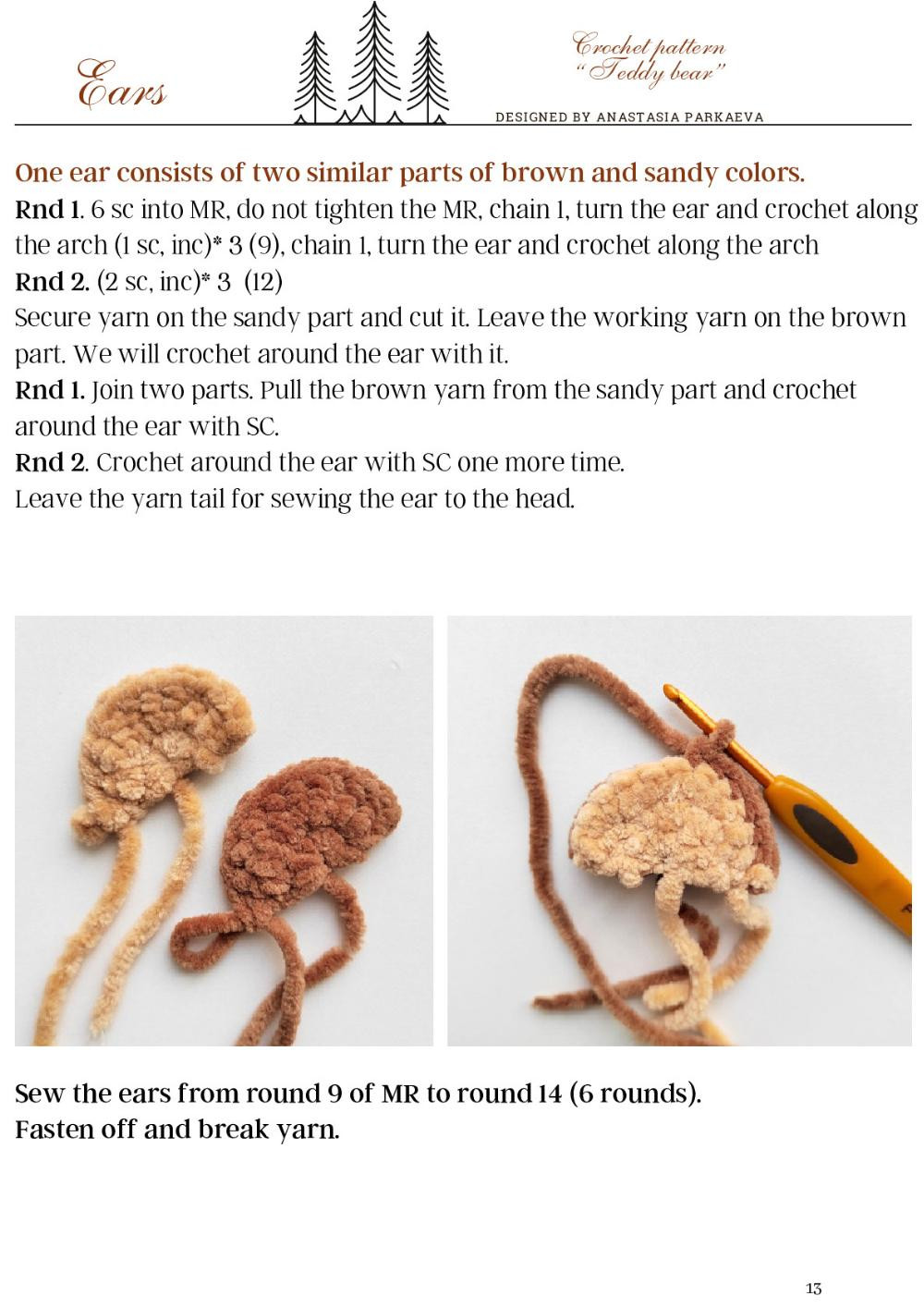 Crochet Pattern for Adorable Teddy Bear Toy