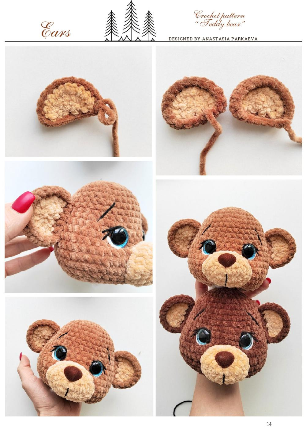 Crochet Pattern for Adorable Teddy Bear Toy