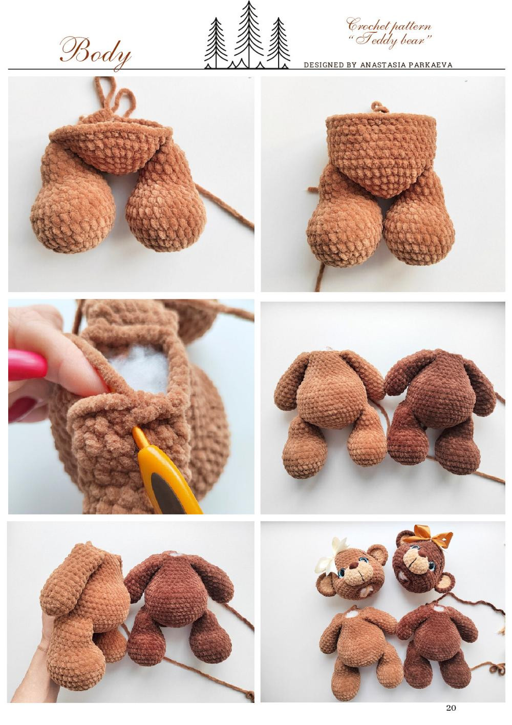 Crochet Pattern for Adorable Teddy Bear Toy