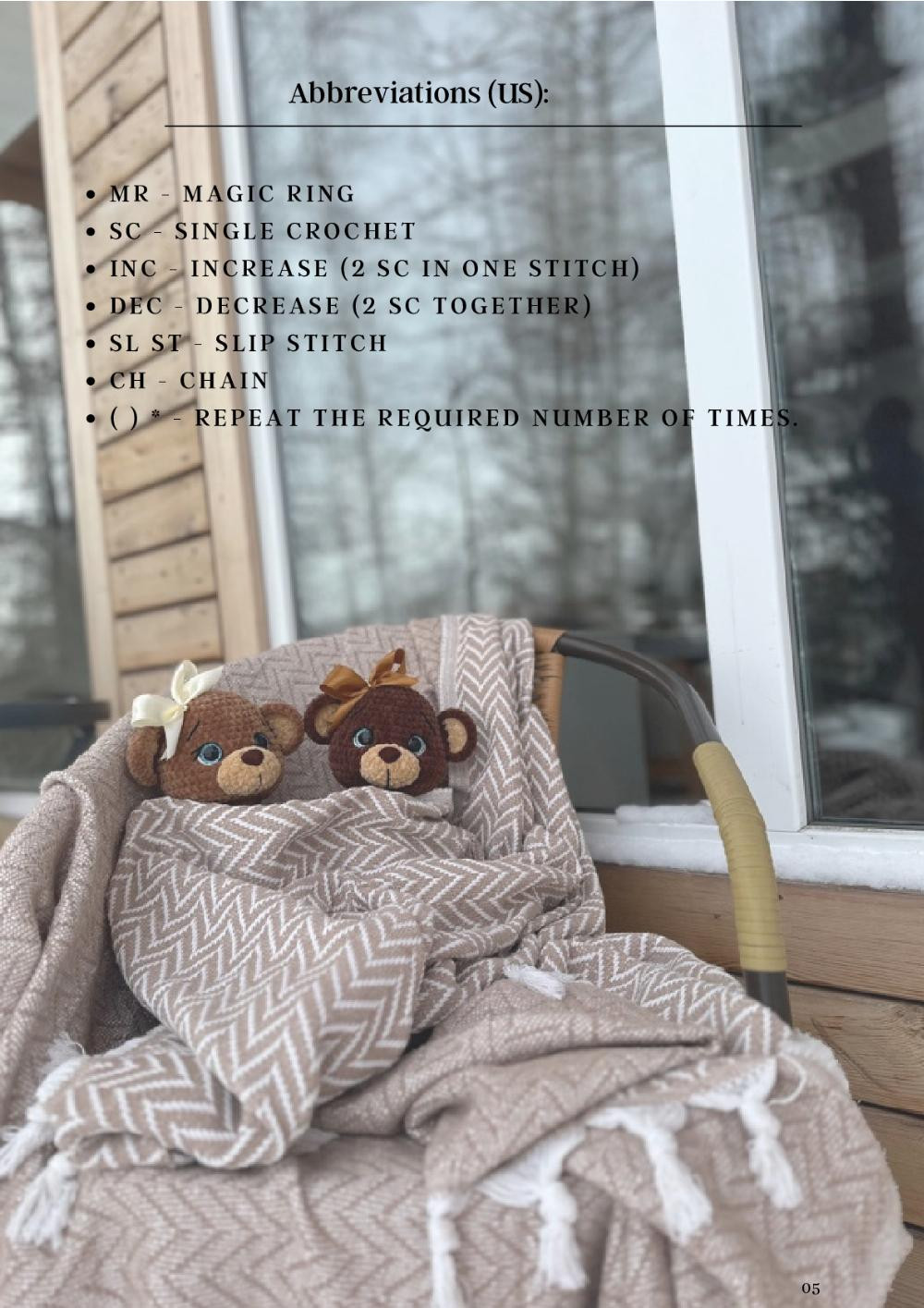 Crochet Pattern for Adorable Teddy Bear Toy