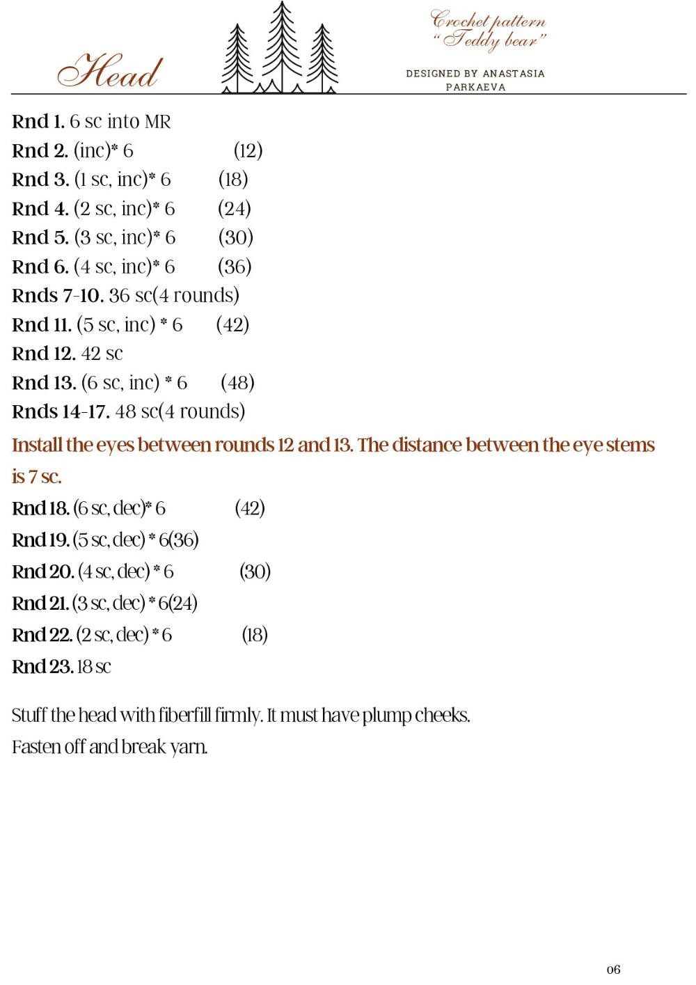 Crochet Pattern for Adorable Teddy Bear Toy