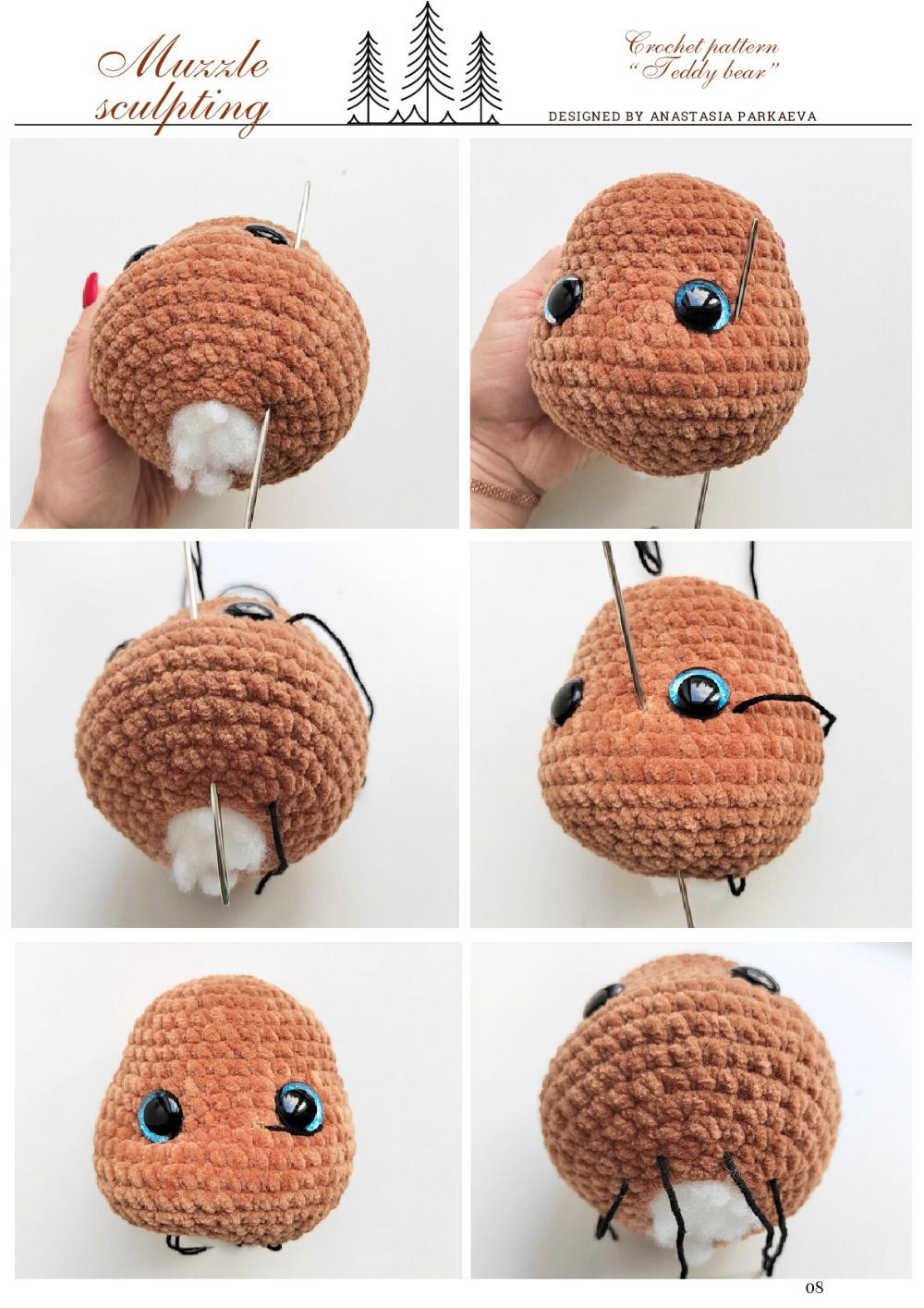 Crochet Pattern for Adorable Teddy Bear Toy