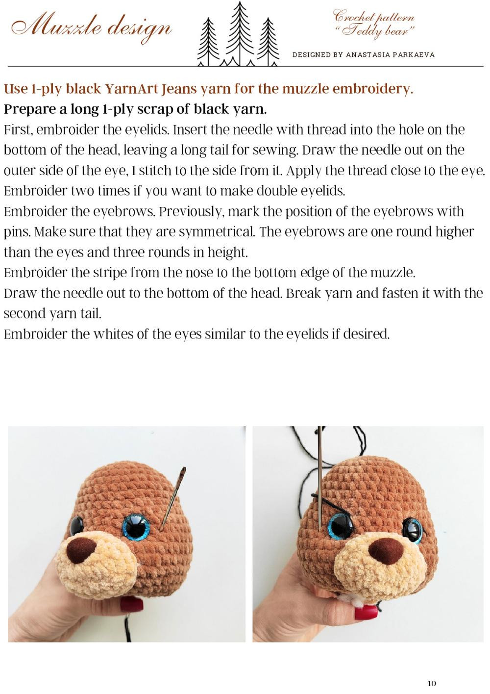 Crochet Pattern for Adorable Teddy Bear Toy