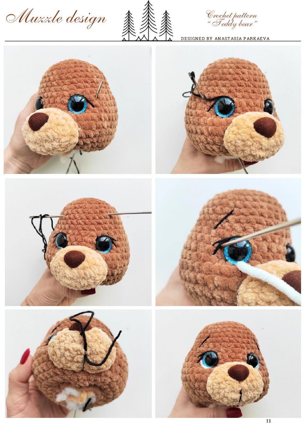 Crochet Pattern for Adorable Teddy Bear Toy