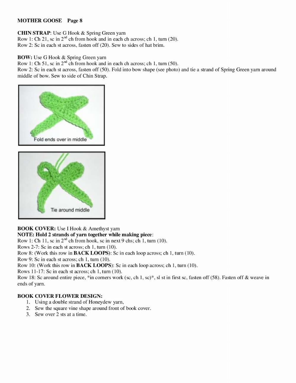 Crochet Pattern for Charming Mother Goose Doll by Pam McClung