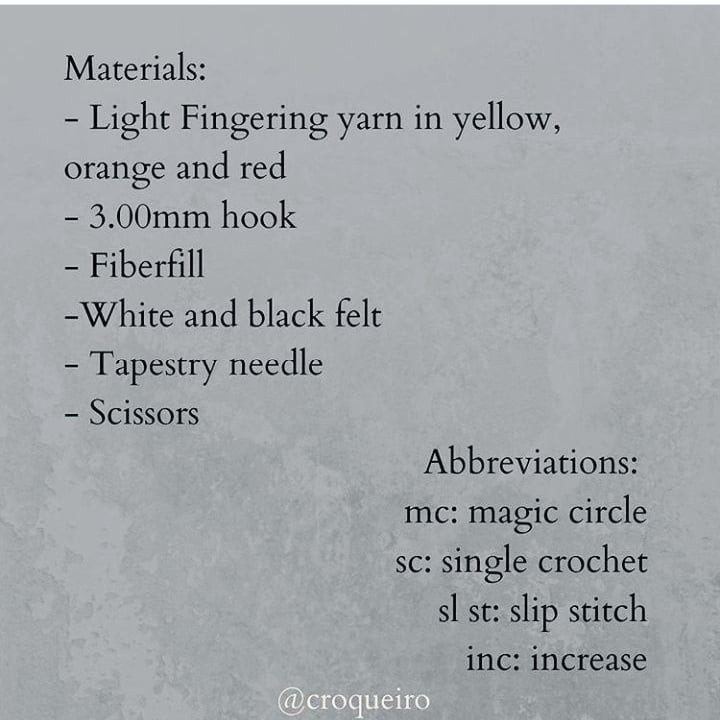 Crochet Pattern for Cute Calcifer Plush Toy