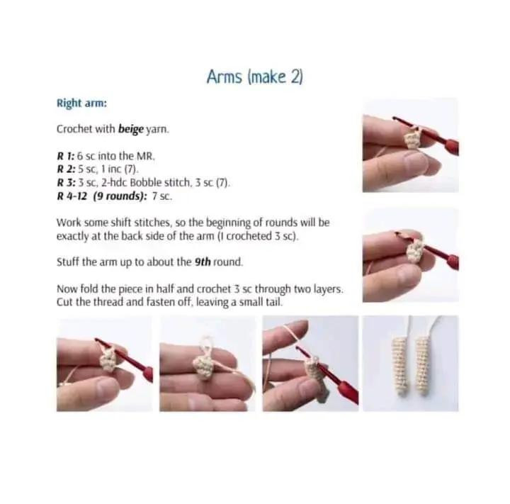 Crochet Pattern for Cute Forest Elf Doll