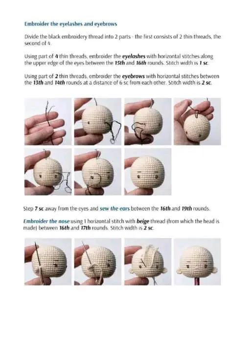 Crochet Pattern for Cute Forest Elf Doll