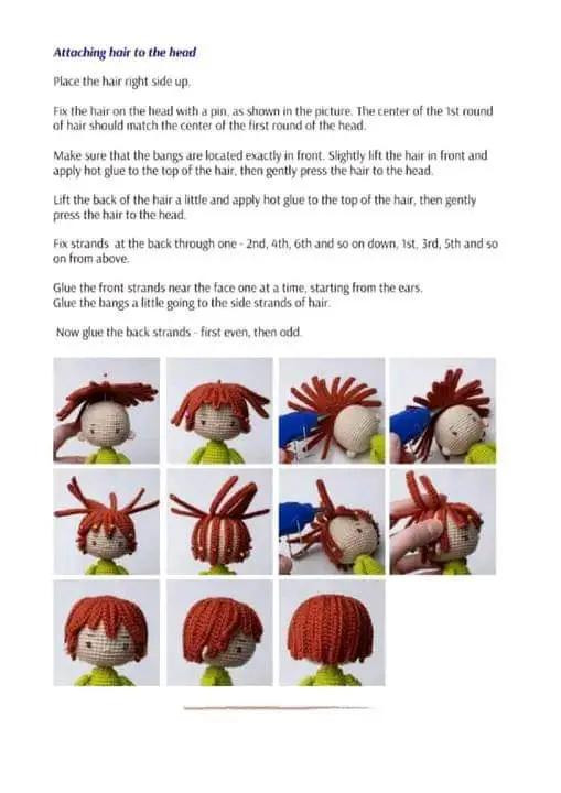 Crochet Pattern for Cute Forest Elf Doll