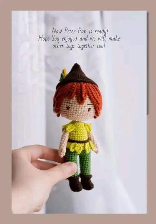 Crochet Pattern for Cute Forest Elf Doll