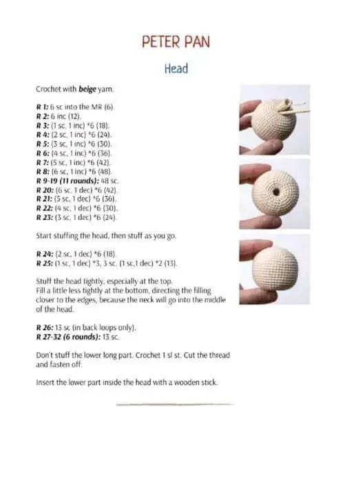 Crochet Pattern for Cute Forest Elf Doll