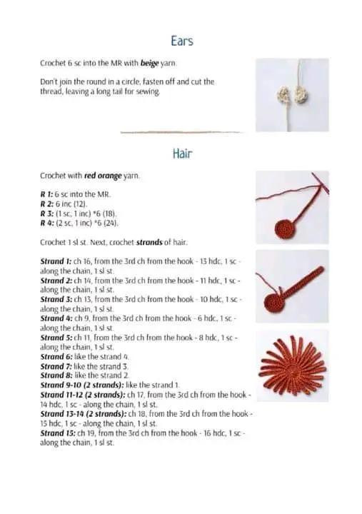 Crochet Pattern for Cute Forest Elf Doll