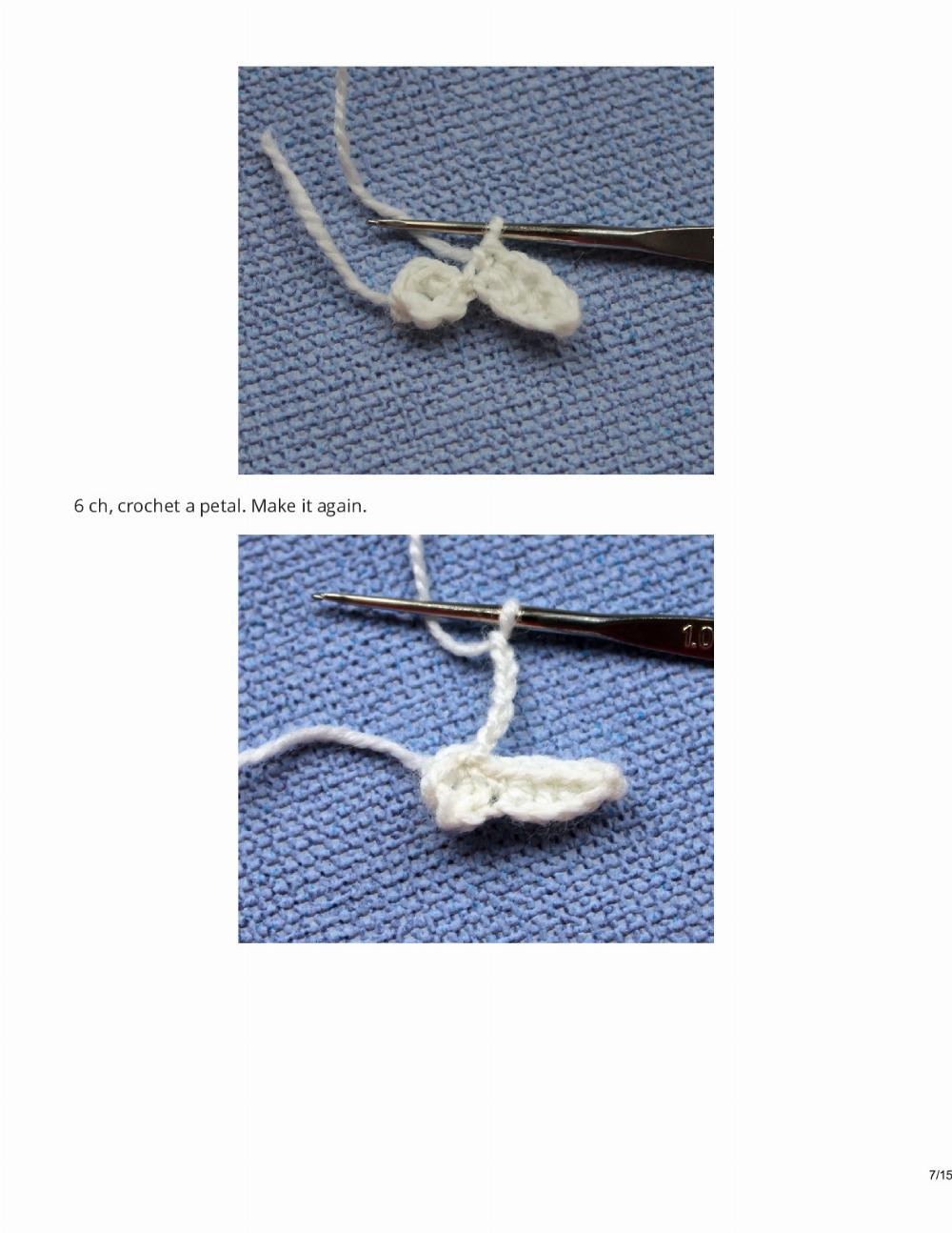 Crochet Pattern for Easter Nest with Snowdrops and Egg Decoration