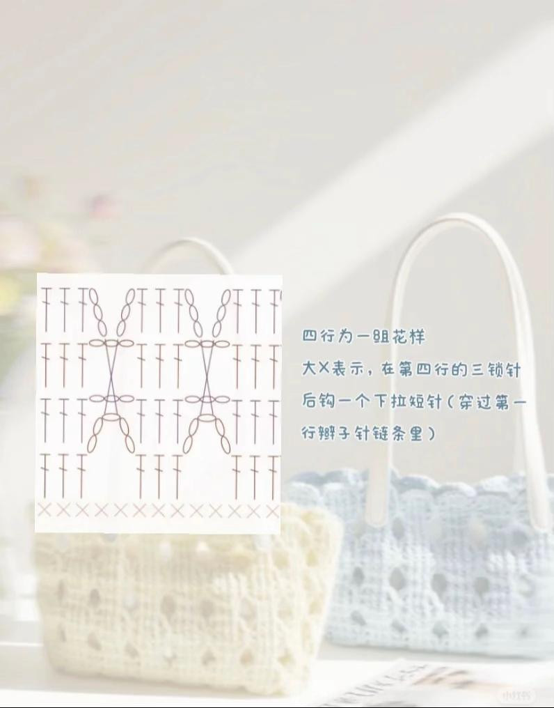Crochet Pattern for Elegant Summer Handbags in Pastel Colors