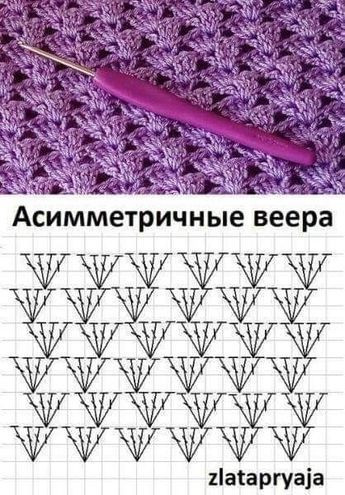 Crochet Pattern for Fan Shell Stitch Design