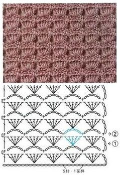 Crochet Pattern for Fan Shell Stitch Design