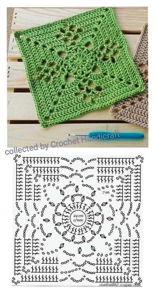 Crochet Pattern for Floral Motif Cushion Cover
