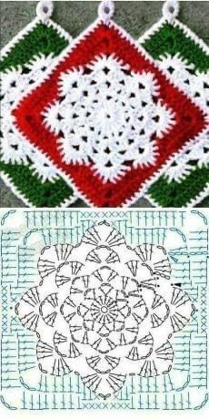Crochet Pattern for Floral Motif Cushion Cover