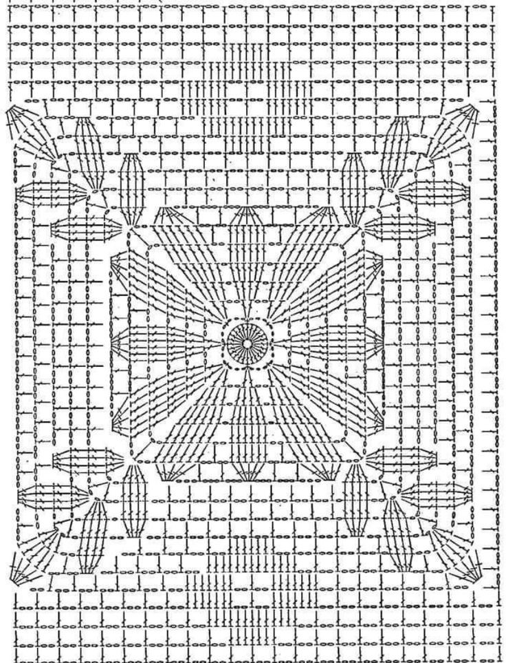 Crochet Pattern for Floral Motif Cushion Cover