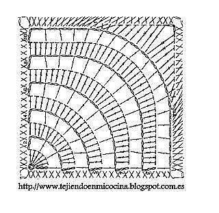 Crochet Pattern for Floral Motif Cushion Cover