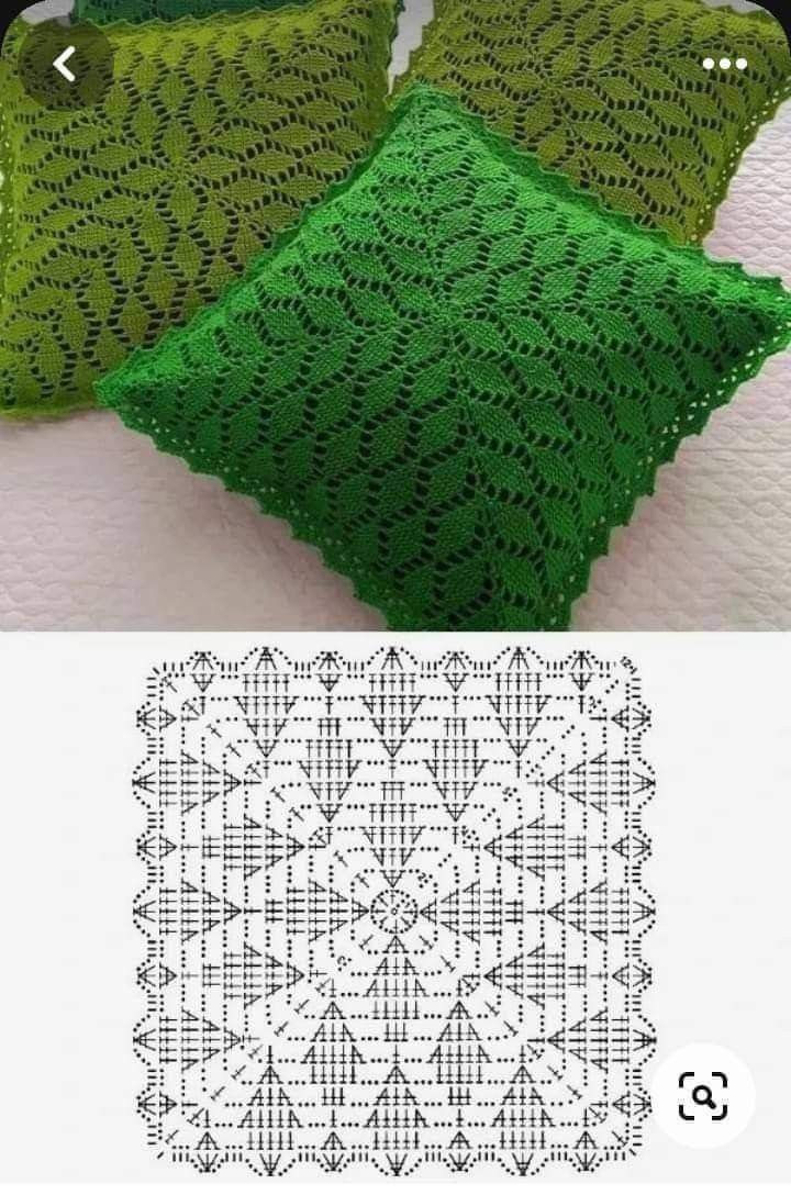 Crochet Pattern for Floral Motif Cushion Cover