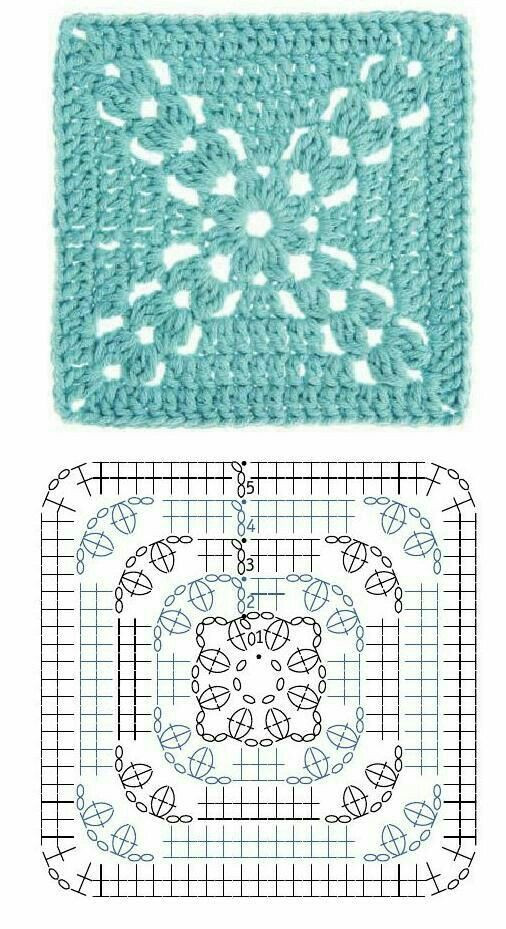 Crochet Pattern for Floral Motif Cushion Cover