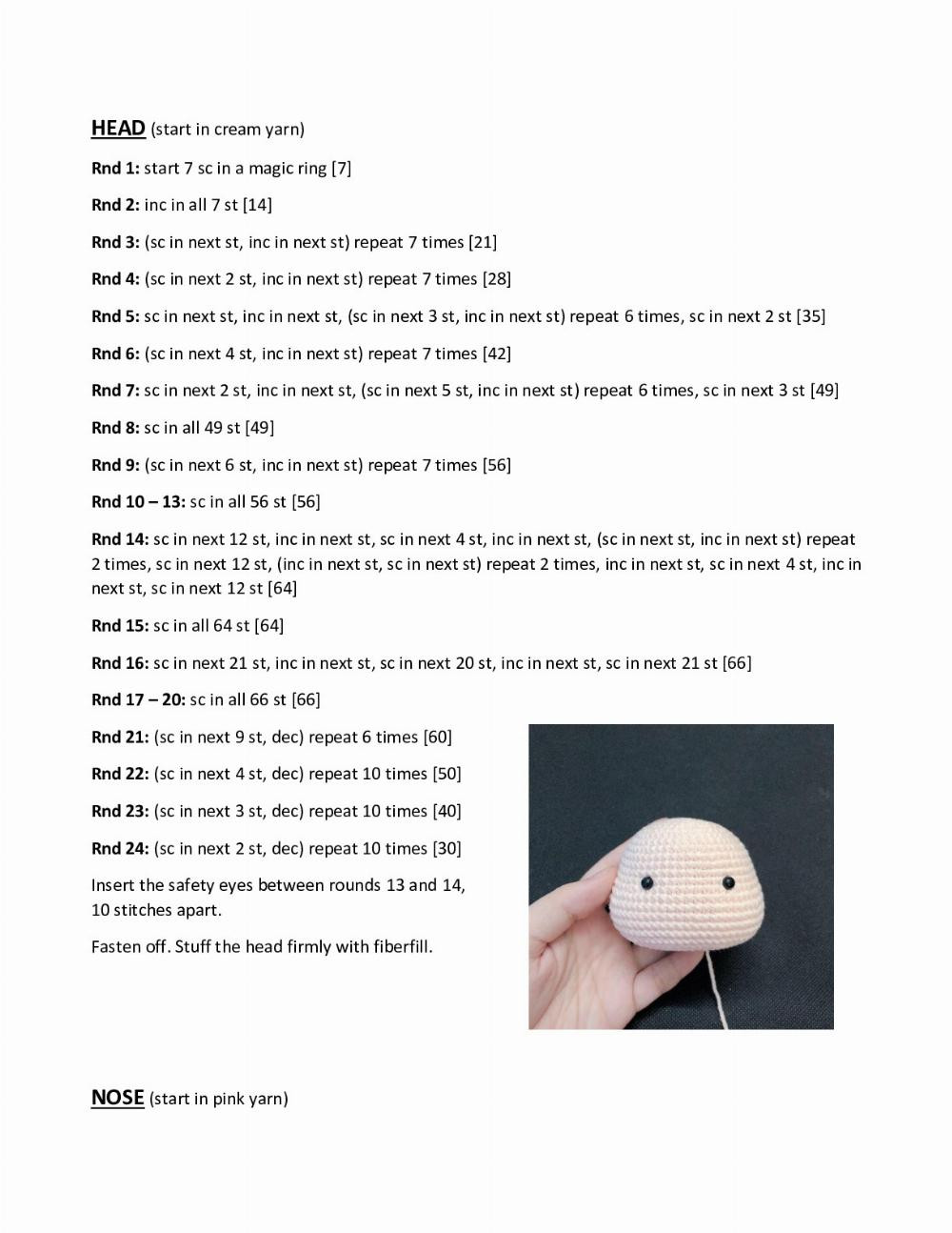 Crochet Pattern for Harley Quinn Pig Plush Toy