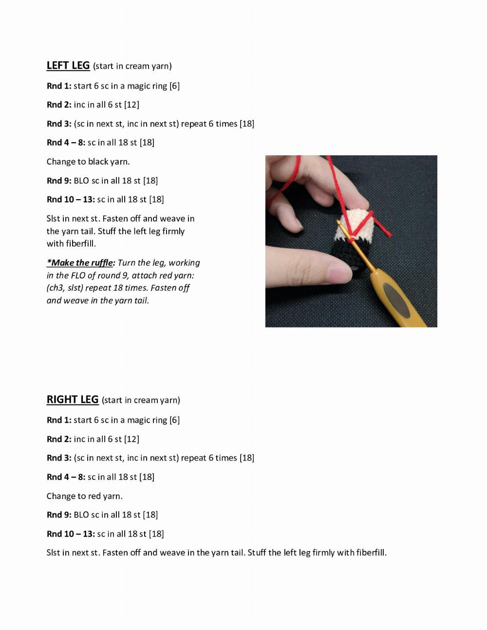 Crochet Pattern for Harley Quinn Pig Plush Toy