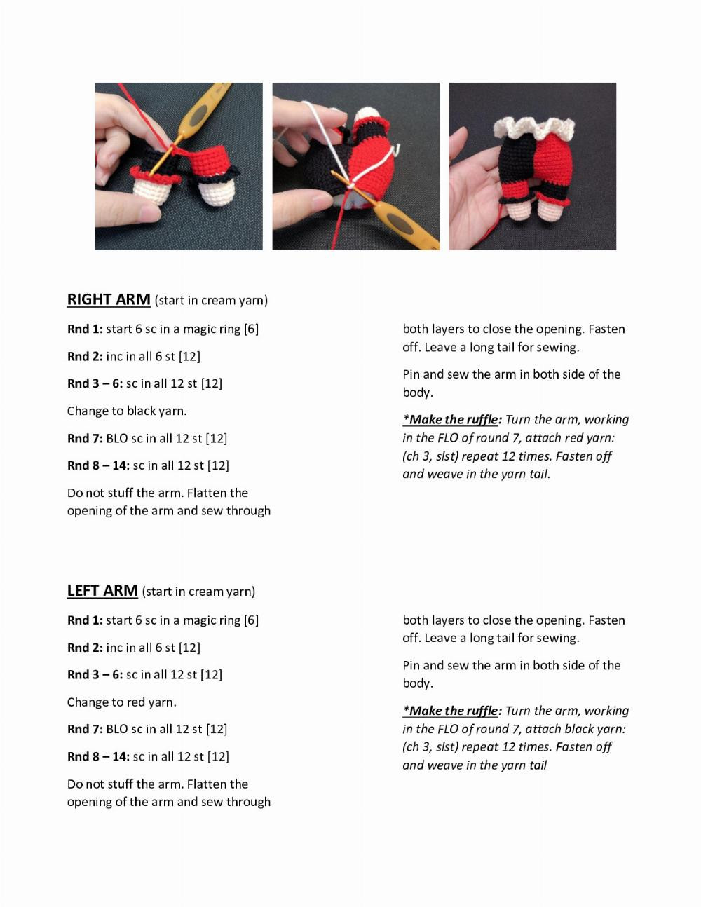 Crochet Pattern for Harley Quinn Pig Plush Toy