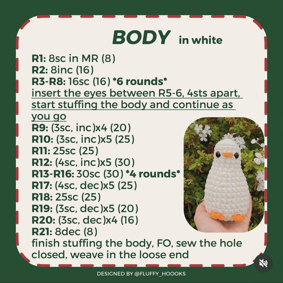 Crochet Pattern for Quacking Christmas Tree Amigurumi