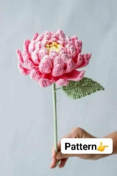 Crochet Pattern for Realistic Lotus Flower Design