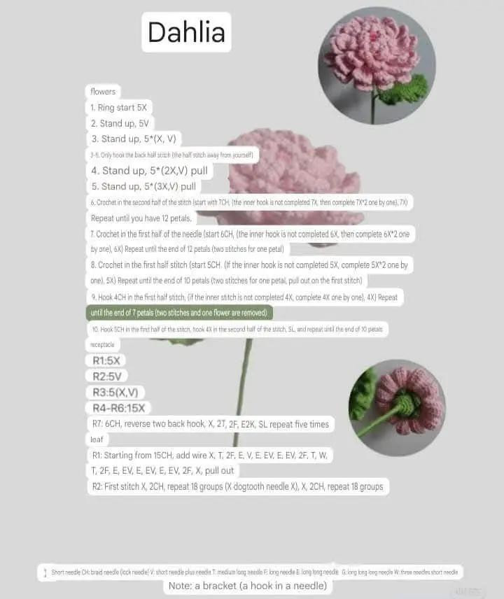 Crochet Pattern for Realistic Lotus Flower Design