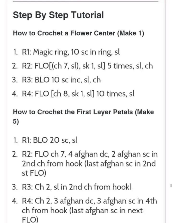 Crochet Pattern for Realistic Lotus Flower Design