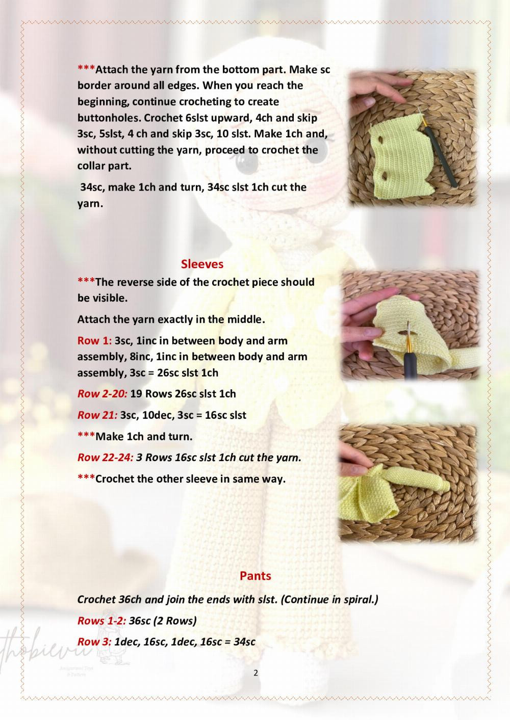 Crochet Pattern for Stylish Doll Hijab Outfit