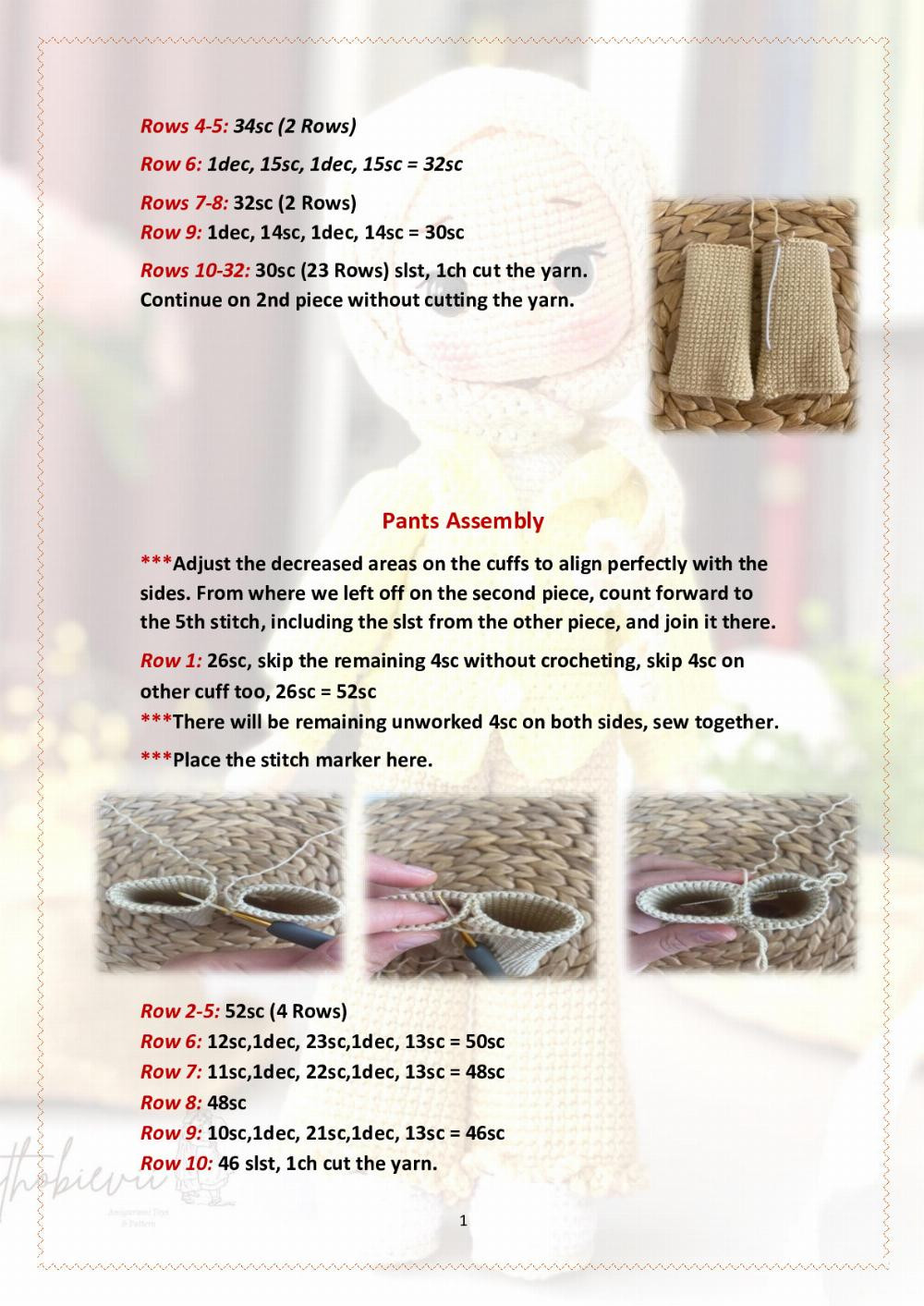 Crochet Pattern for Stylish Doll Hijab Outfit