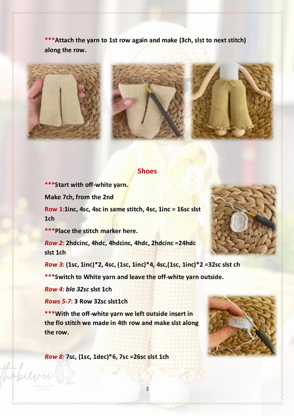 Crochet Pattern for Stylish Doll Hijab Outfit