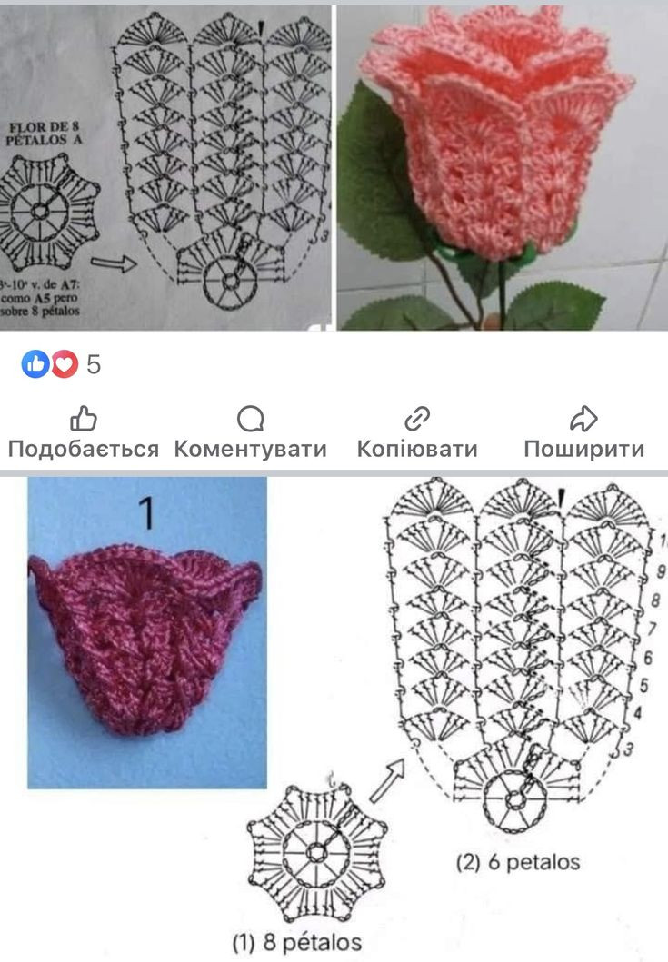 Crochet Pattern for Tulip Flower Basket Design