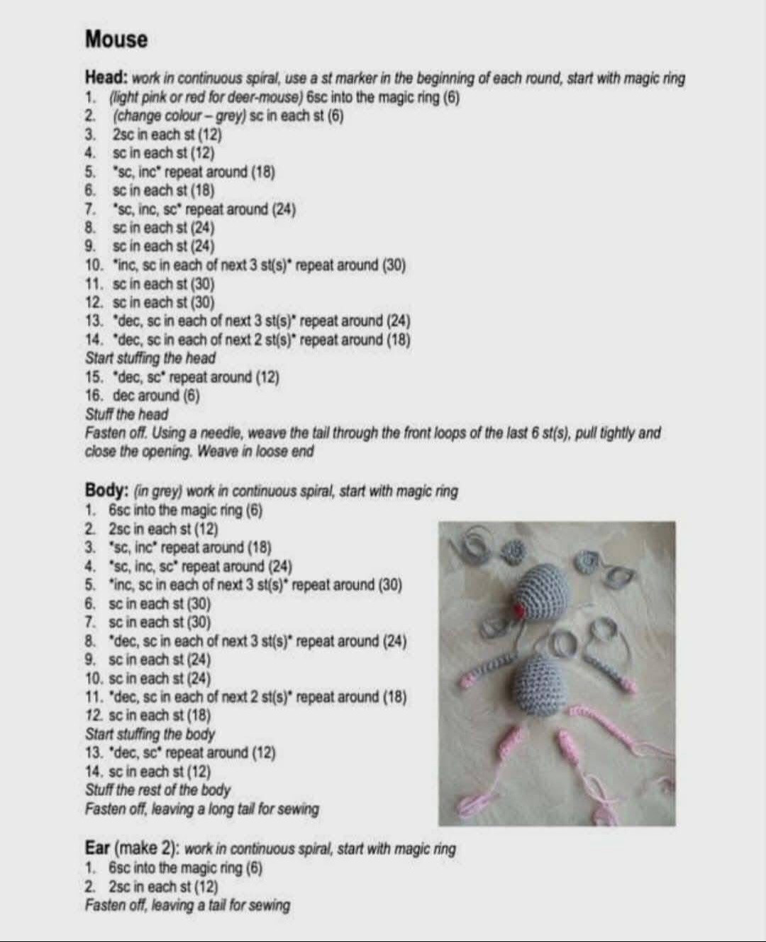 Crochet Reindeer and Sleigh Set for Christmas Decoration