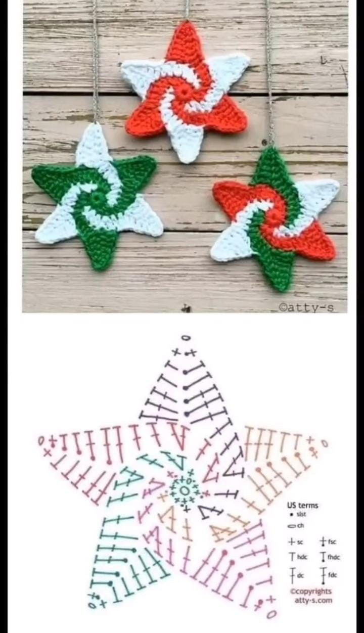 Crochet Snowflake and Bell Pattern for Festive Decorations