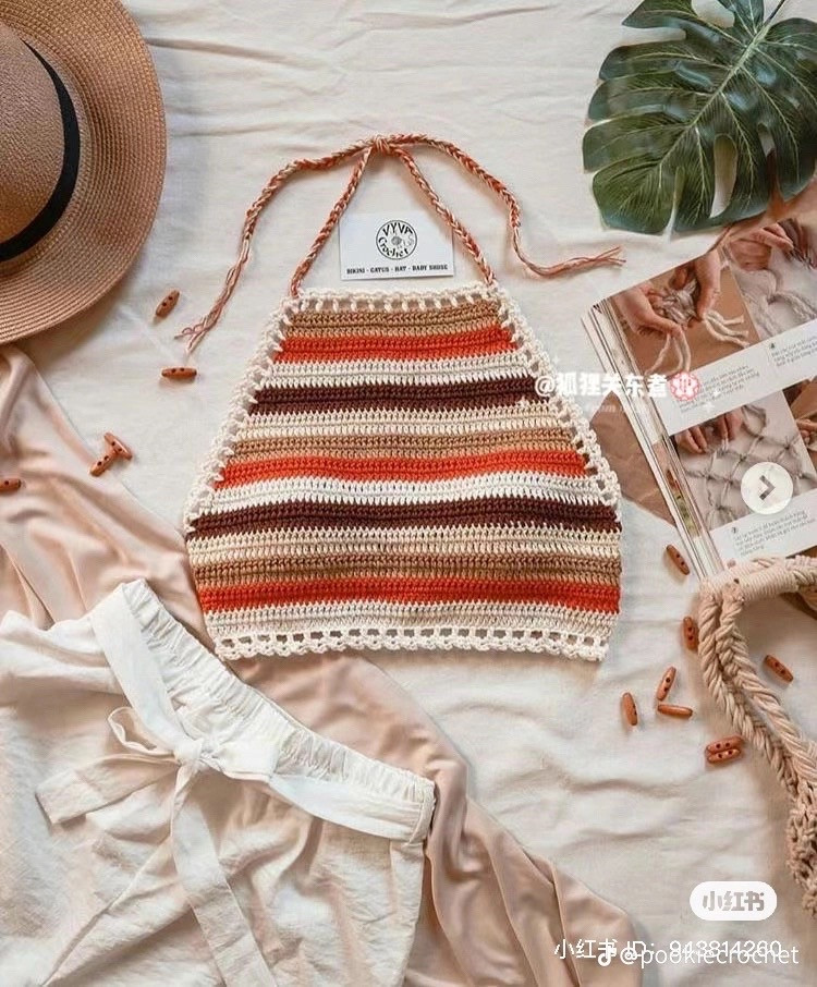 Crochet Summer Tops: Elegant Stripes and Floral Patterns