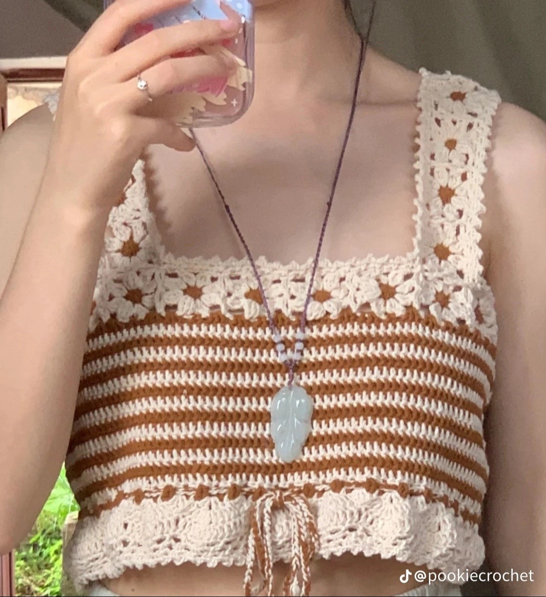 Crochet Summer Tops: Elegant Stripes and Floral Patterns