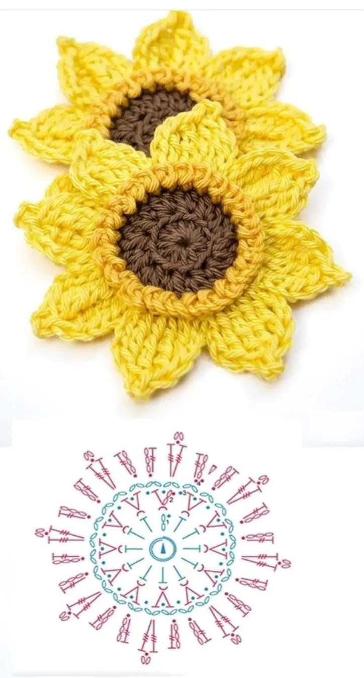 Crochet Sunflower Pattern for Beginners: Bright and Simple Design