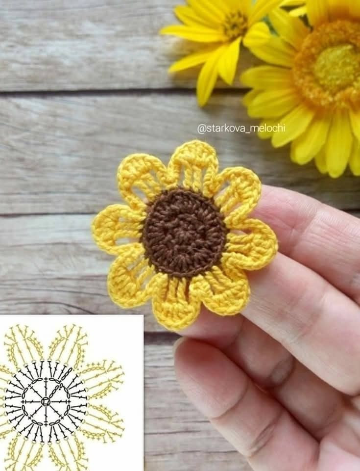Crochet Sunflower Pattern for Beginners: Bright and Simple Design