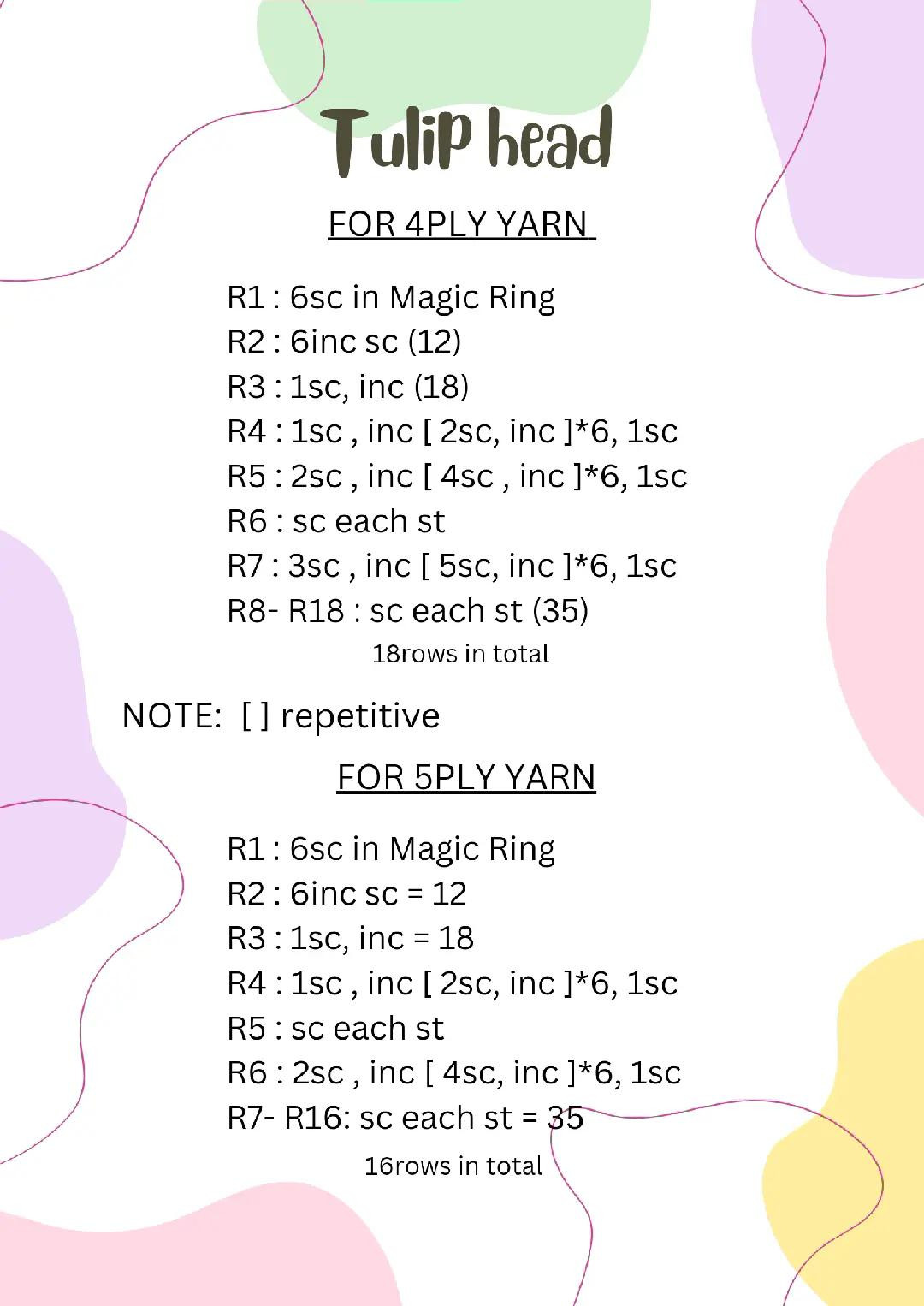 Crochet Tulip Bouquet Pattern for Beginners and Enthusiasts