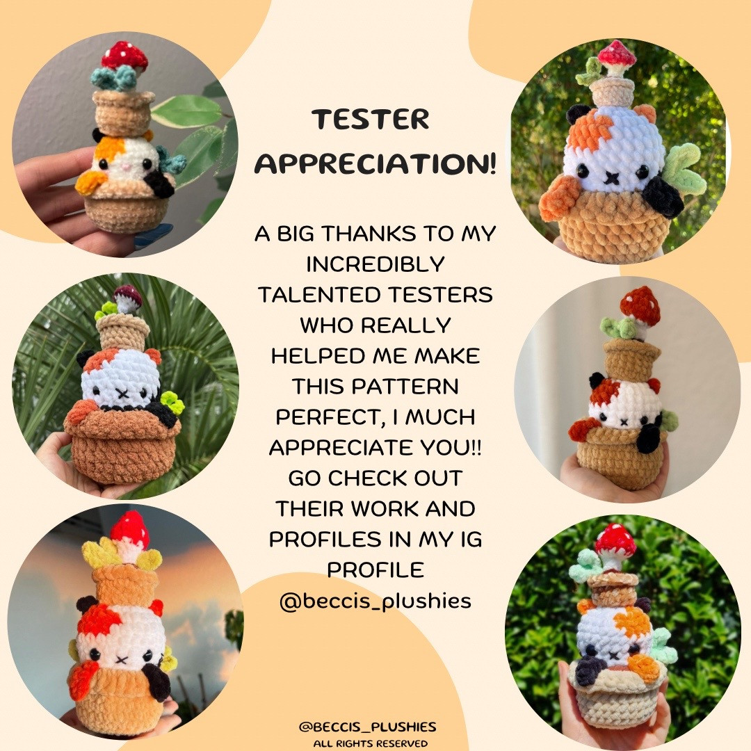 Crochet Your Own Adorable Kitty in a Pot with This Easy Pattern