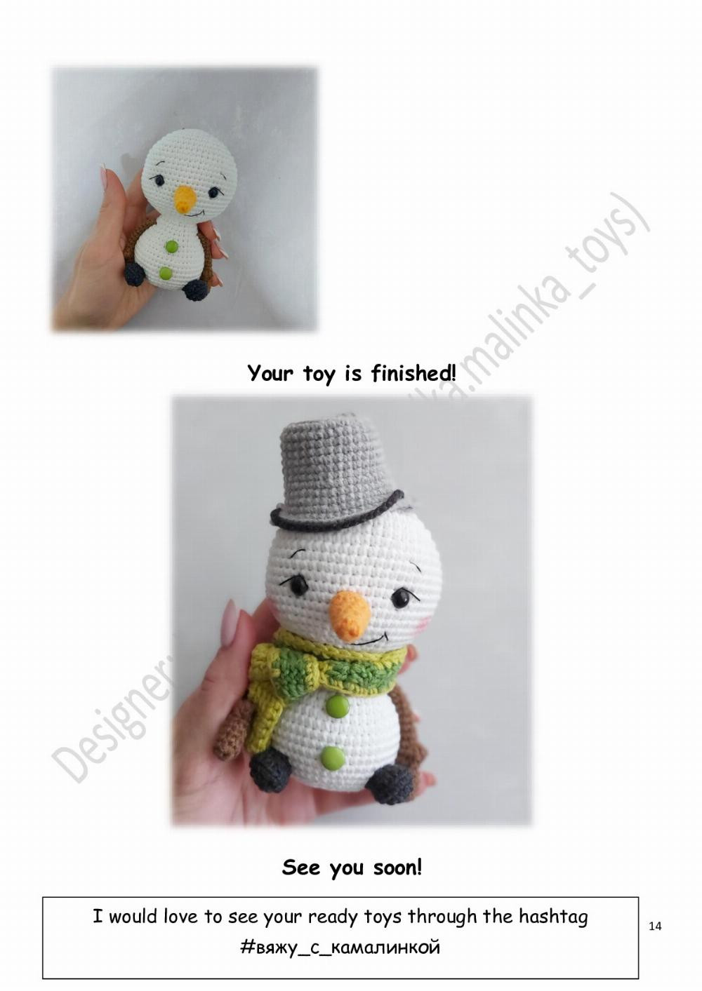 Crochet Your Own Adorable Little Snowman for Winter Decor Fun