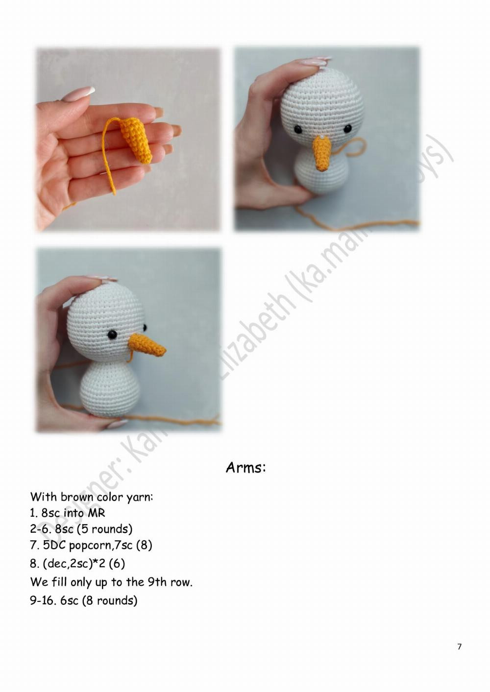 Crochet Your Own Adorable Little Snowman for Winter Decor Fun