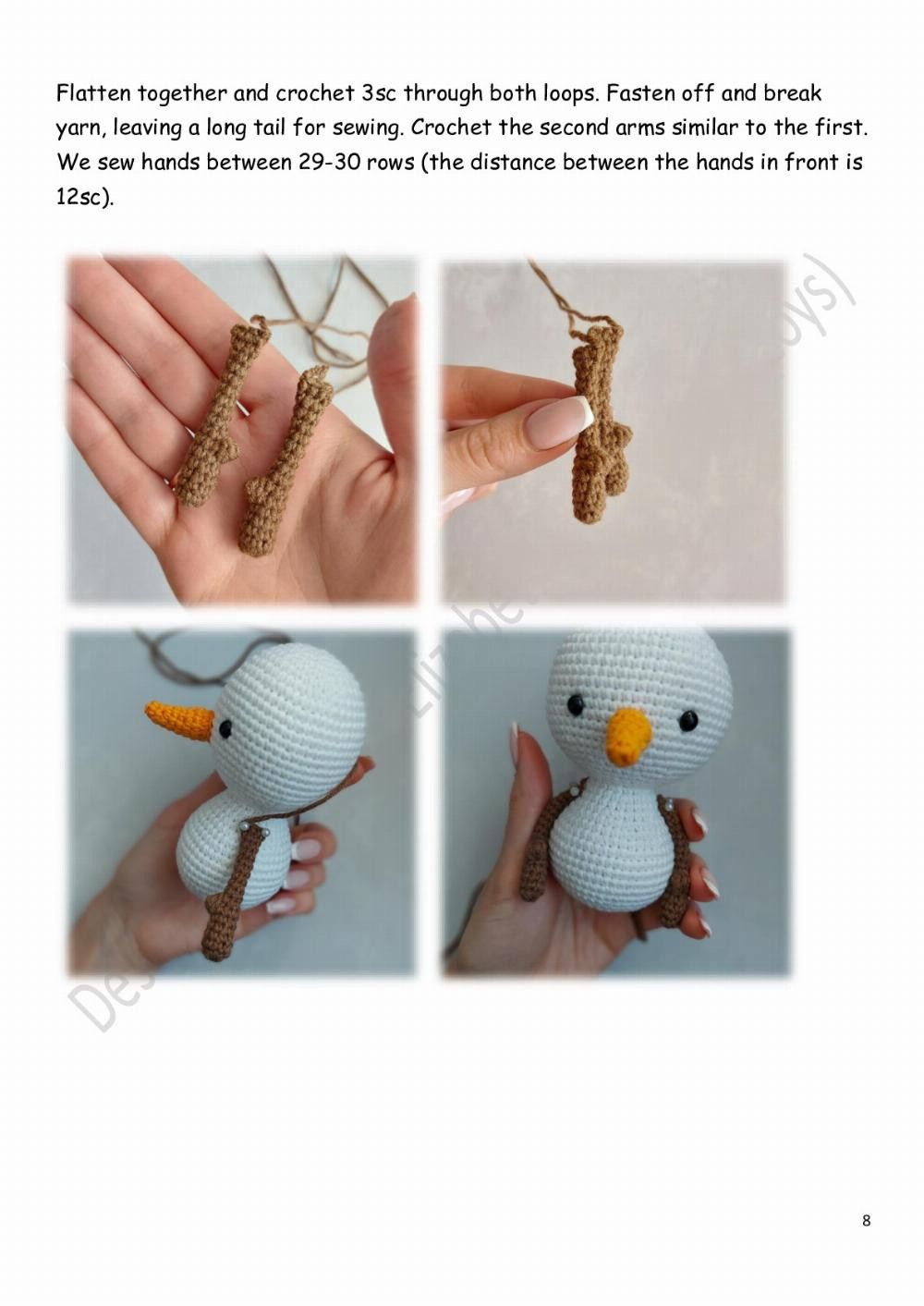 Crochet Your Own Adorable Little Snowman for Winter Decor Fun