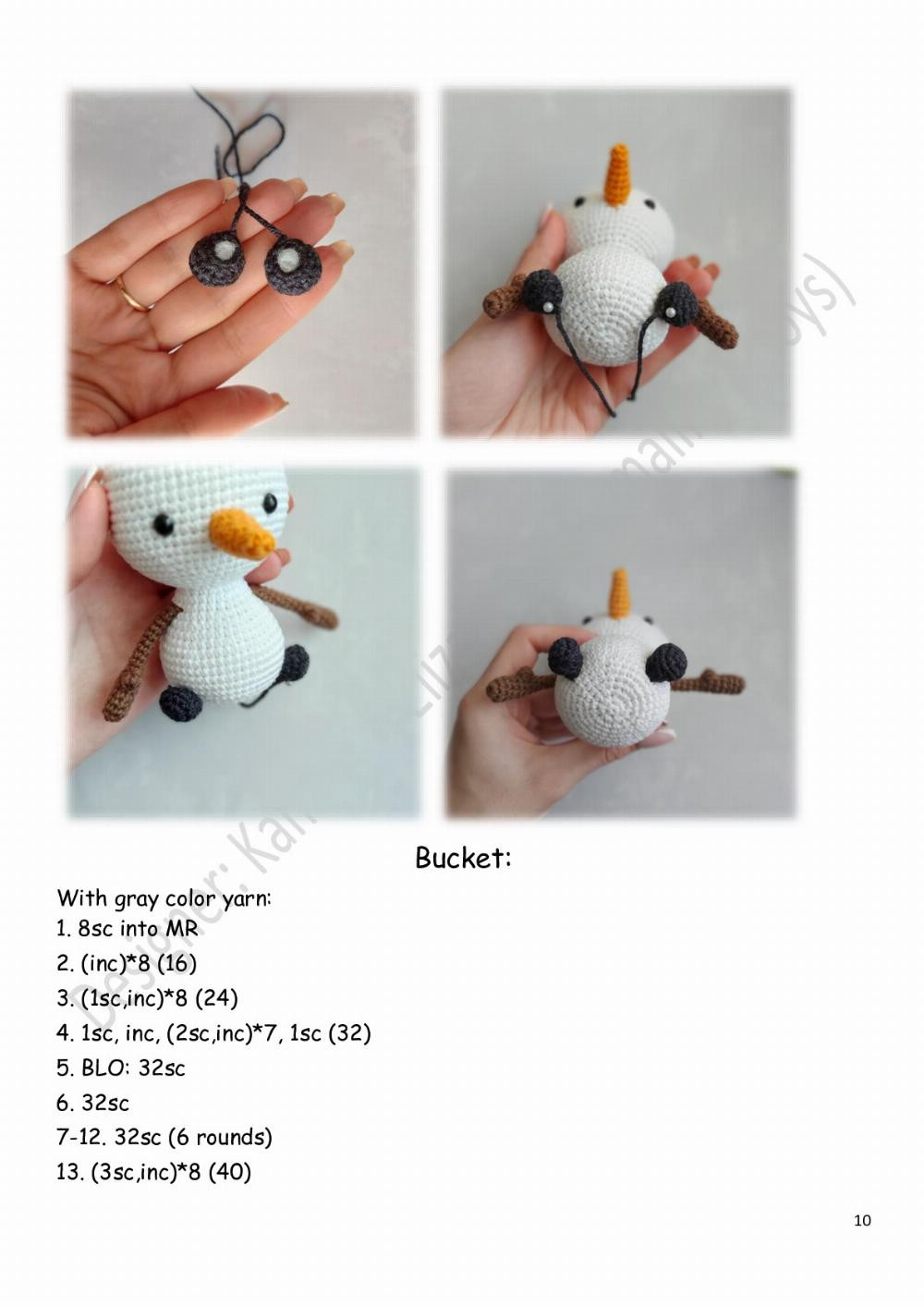 Crochet Your Own Adorable Little Snowman for Winter Decor Fun